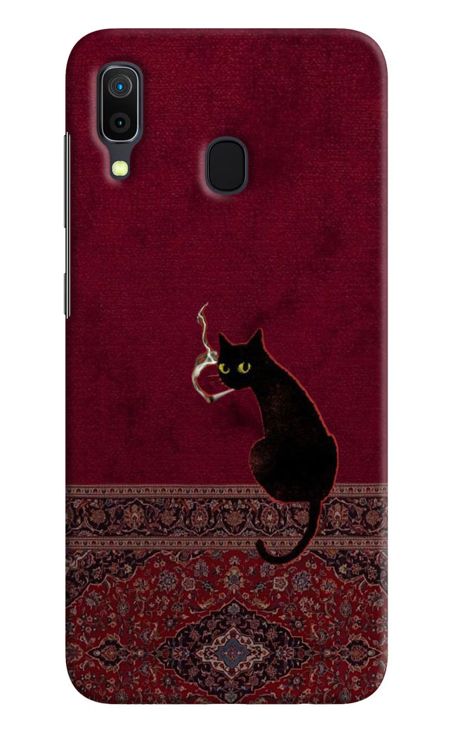 Midnight Cat Samsung A30 Hard Case Back Cover by Casekaro