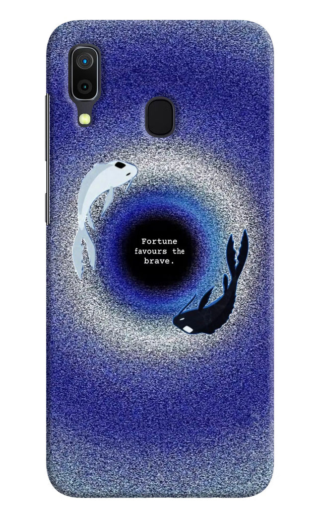 Dark Koi Samsung A30 Hard Case Back Cover by Casekaro