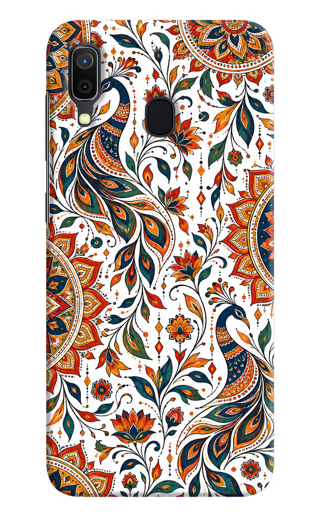 White Mayura Samsung A30 Hard Case Back Cover by Casekaro