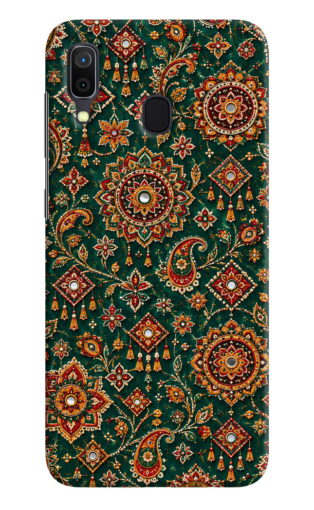 Green Pataka Samsung A30 Hard Case Back Cover by Casekaro