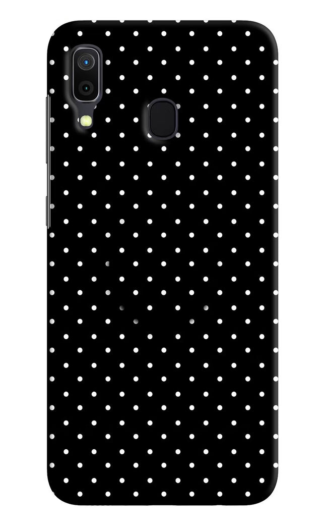 White Dots Samsung A30 Pop Case by Casekaro
