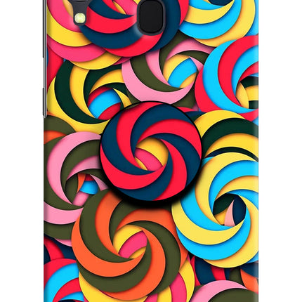 Spiral Pattern Samsung A30 Pop Case by Casekaro