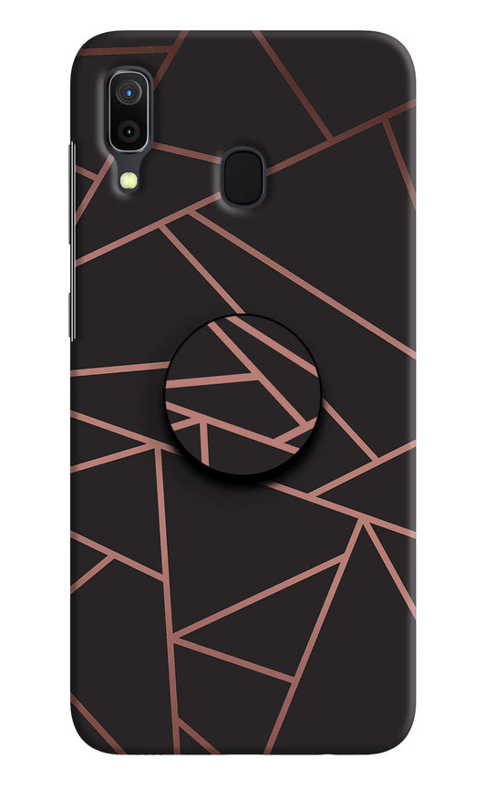 Geometric Pattern Samsung A30 Pop Case by Casekaro