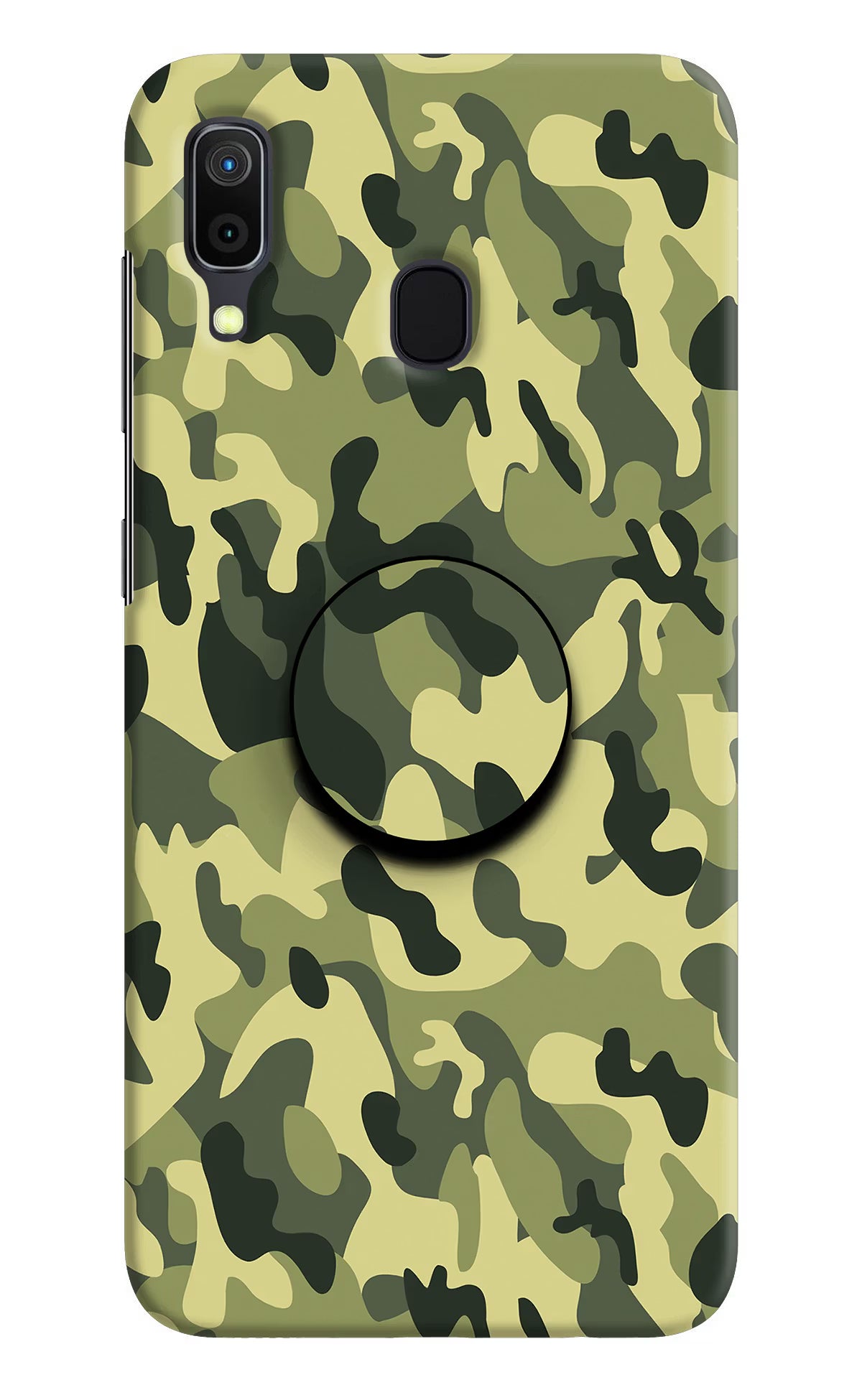 Camouflage Samsung A30 Pop Case by Casekaro