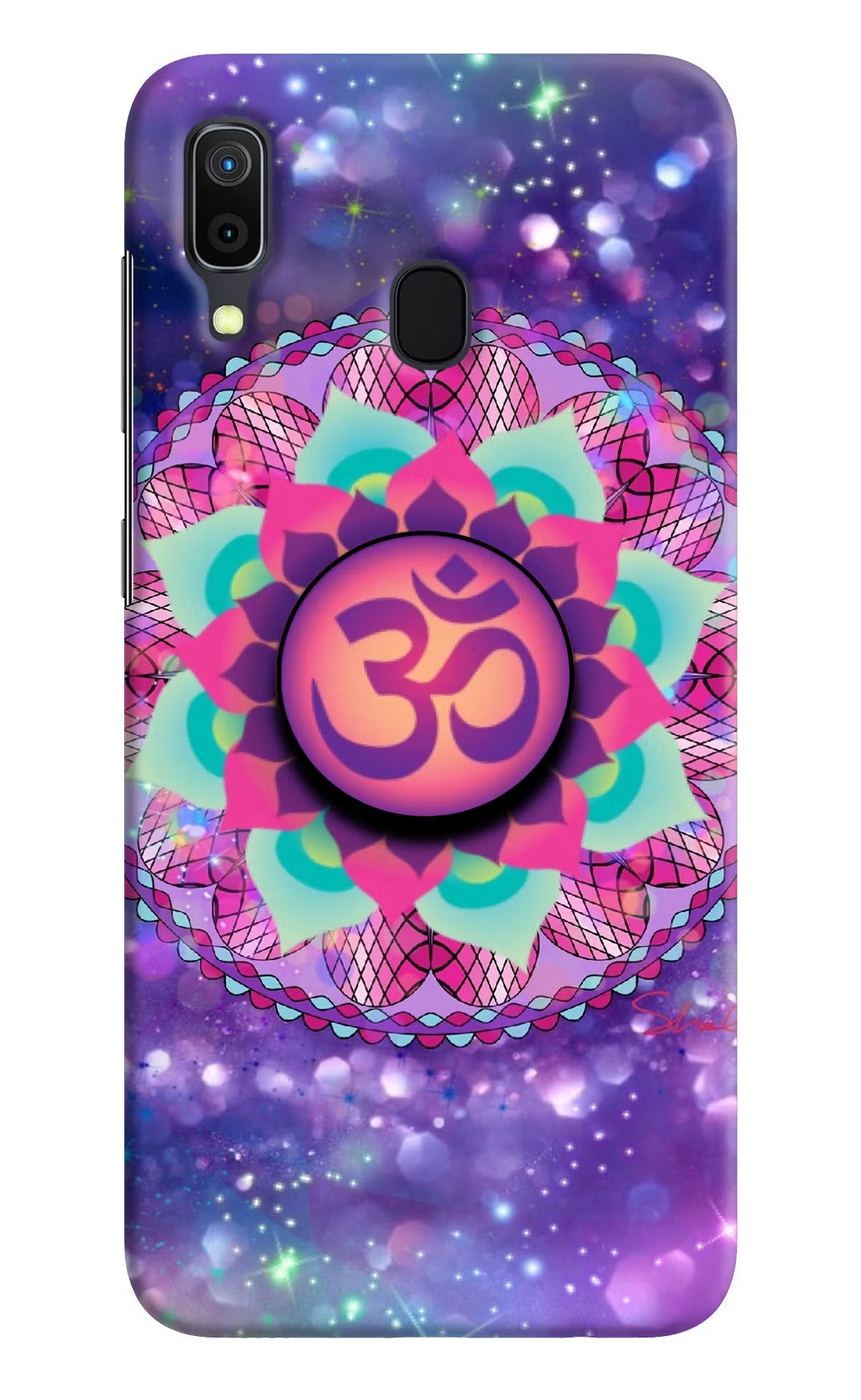 Om Purple Samsung A30 Pop Case by Casekaro