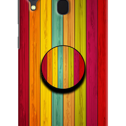 Multicolor Wooden Samsung A30 Pop Case by Casekaro