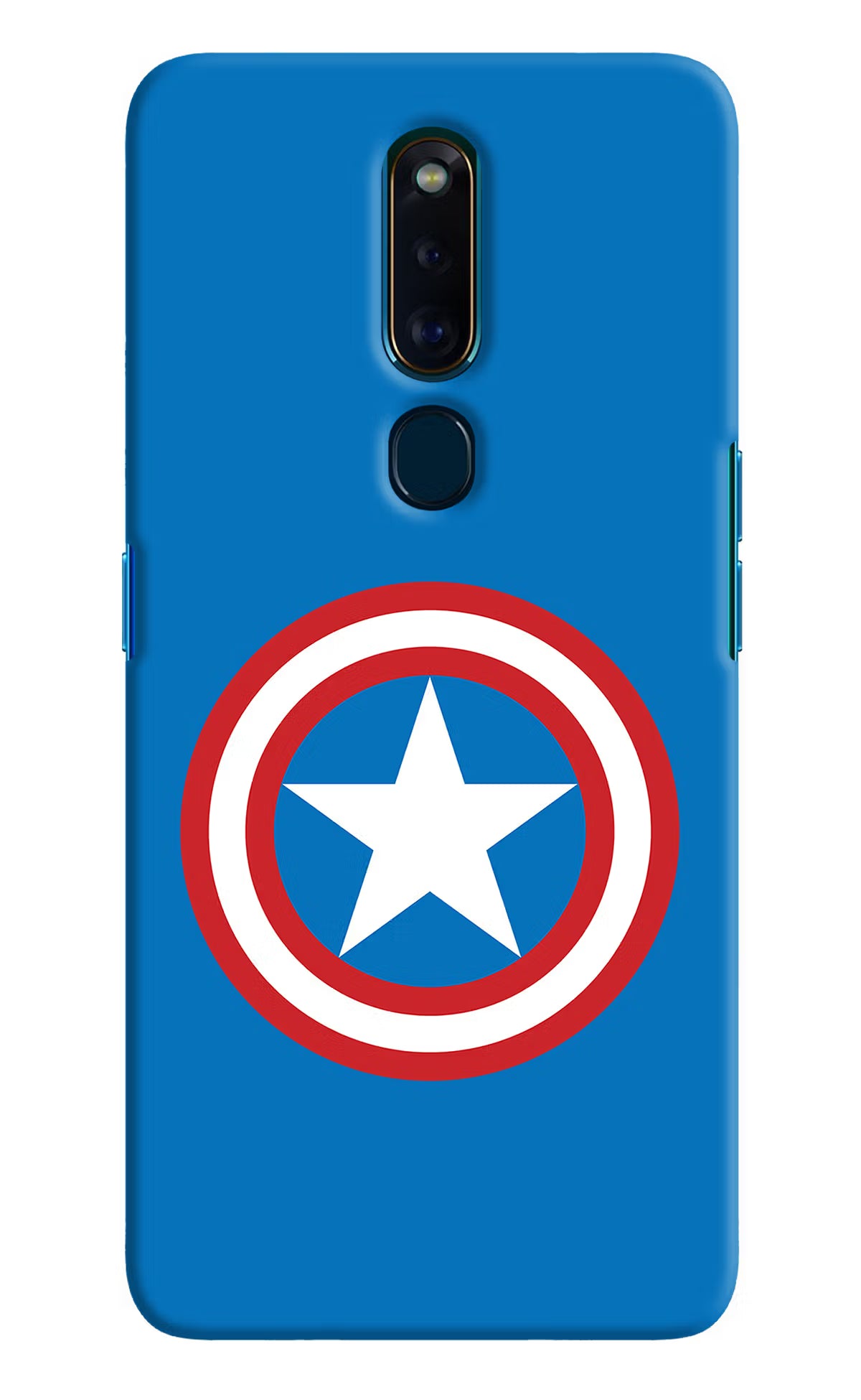 Captain America Logo Oppo F11 Pro Hard Case Back Cover by Casekaro