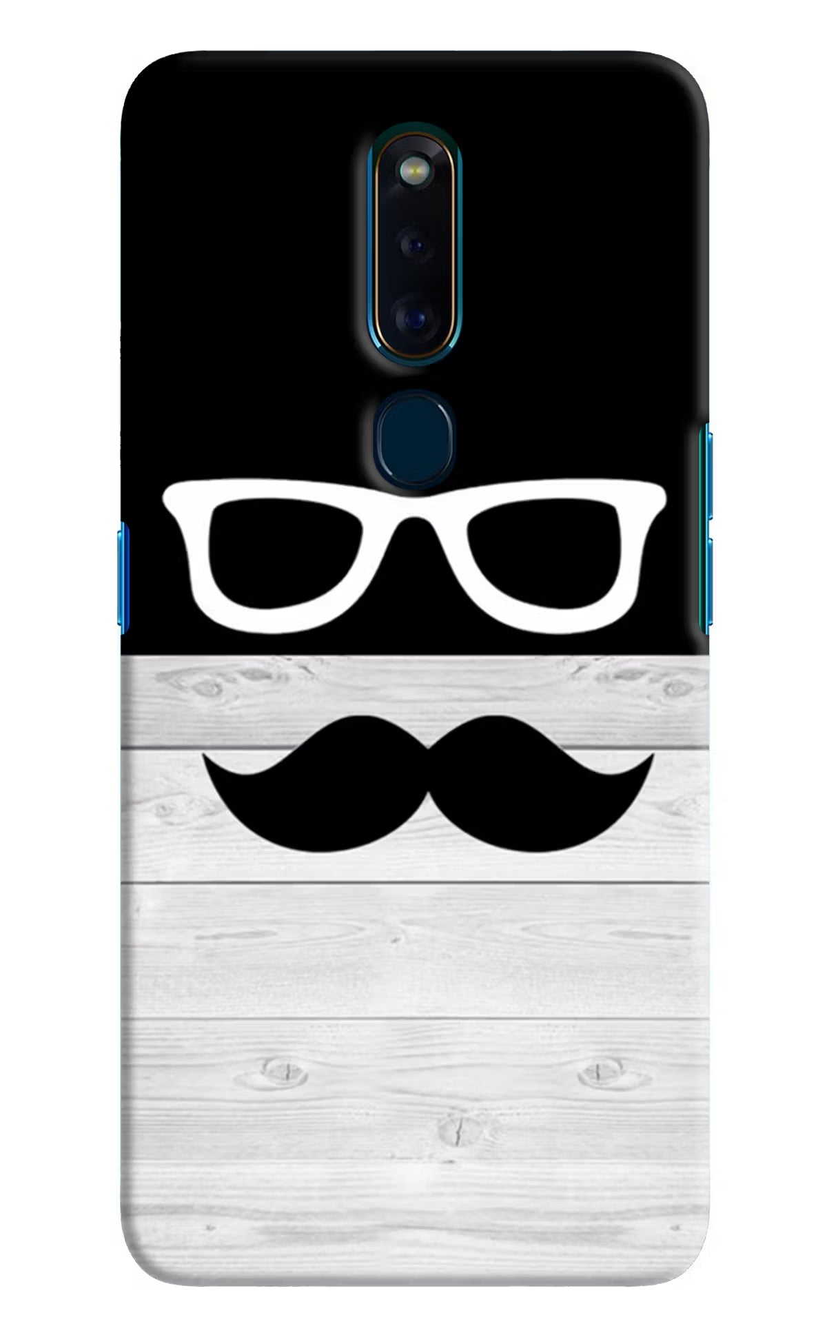 Mustache Oppo F11 Pro Hard Case Back Cover by Casekaro