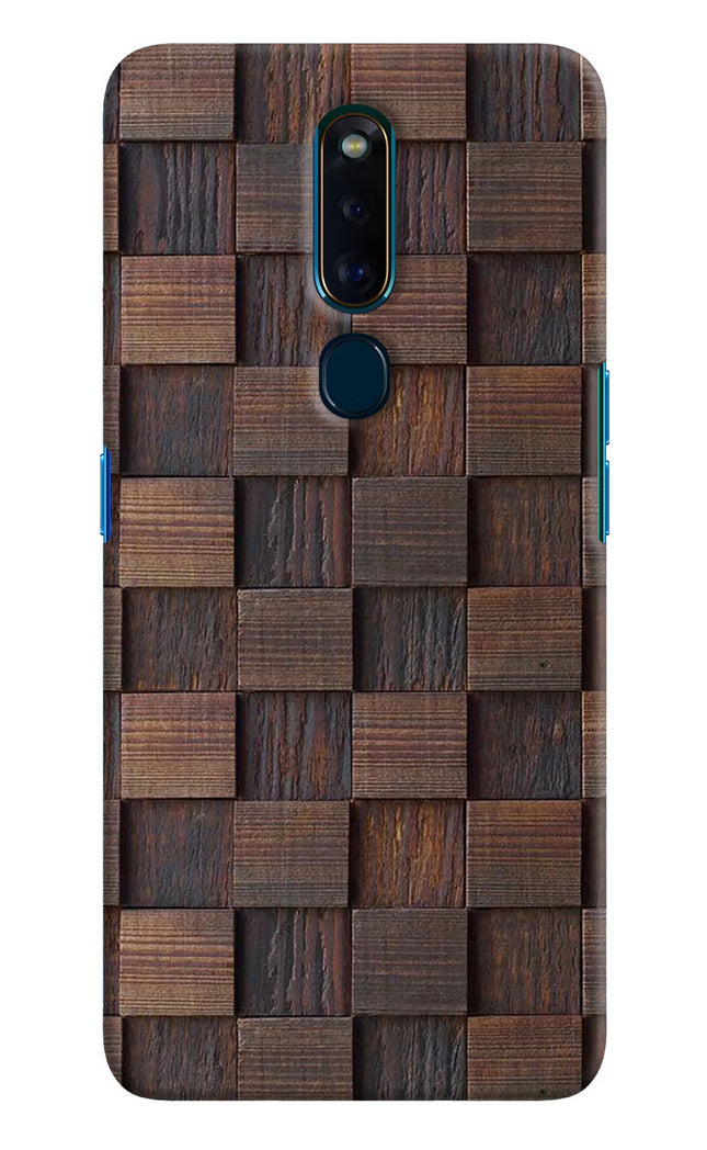 Wooden Cube Design Oppo F11 Pro Hard Case Back Cover by Casekaro