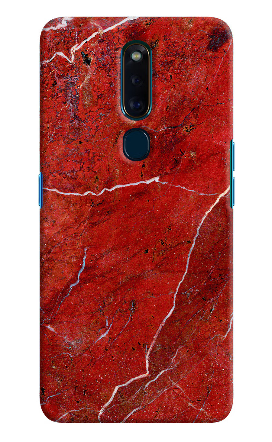 Red Marble Design Oppo F11 Pro Back Cover, Hard case