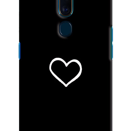 Heart Oppo F11 Pro Hard Case Back Cover by Casekaro