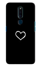 Heart Oppo F11 Pro Hard Case Back Cover by Casekaro