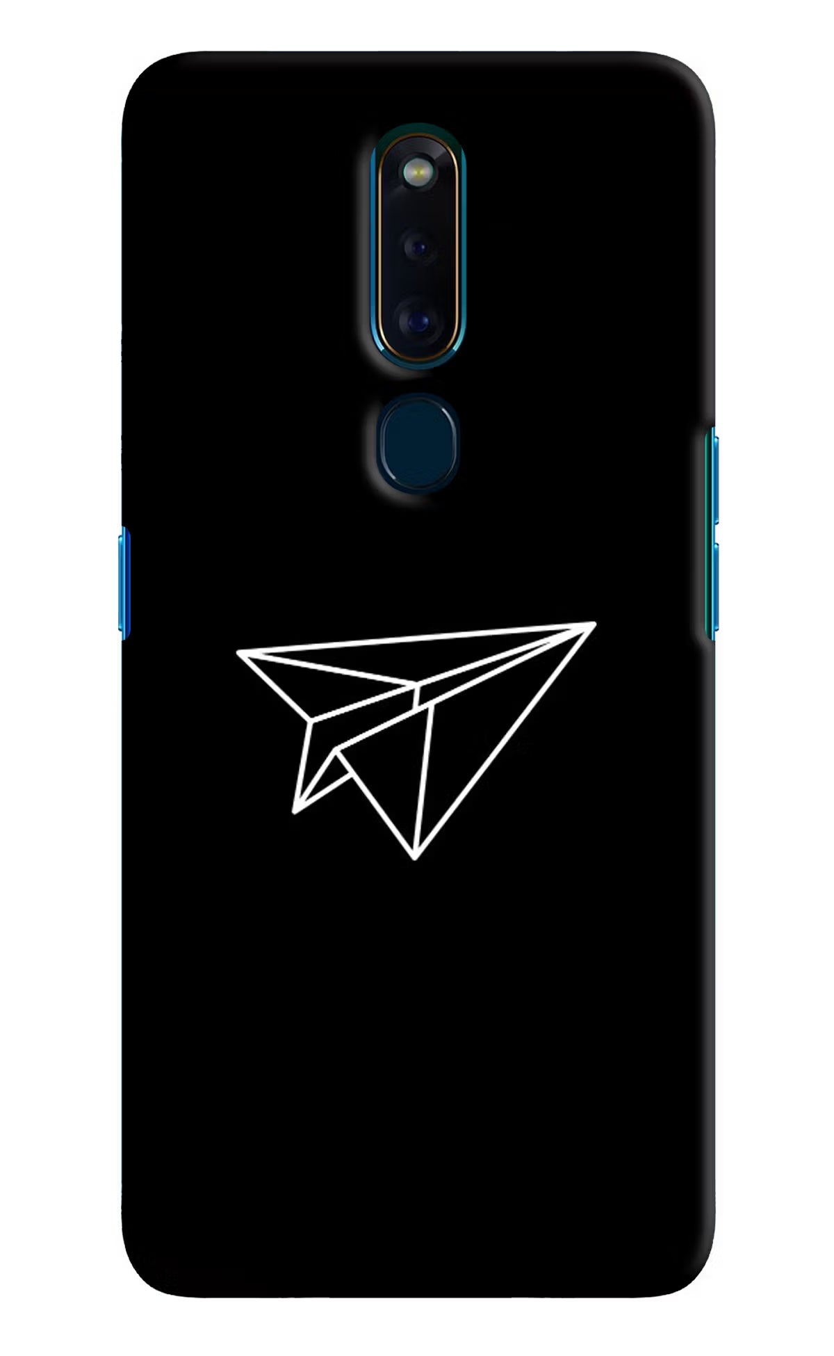 Paper Plane White Oppo F11 Pro Hard Case Back Cover by Casekaro