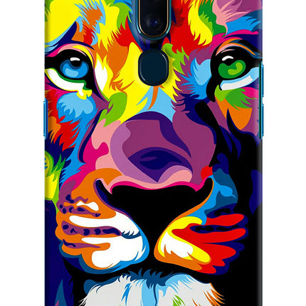 Lion Oppo F11 Pro Hard Case Back Cover by Casekaro
