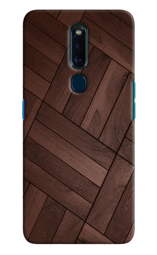Wooden Texture Design Oppo F11 Pro Hard Case Back Cover by Casekaro
