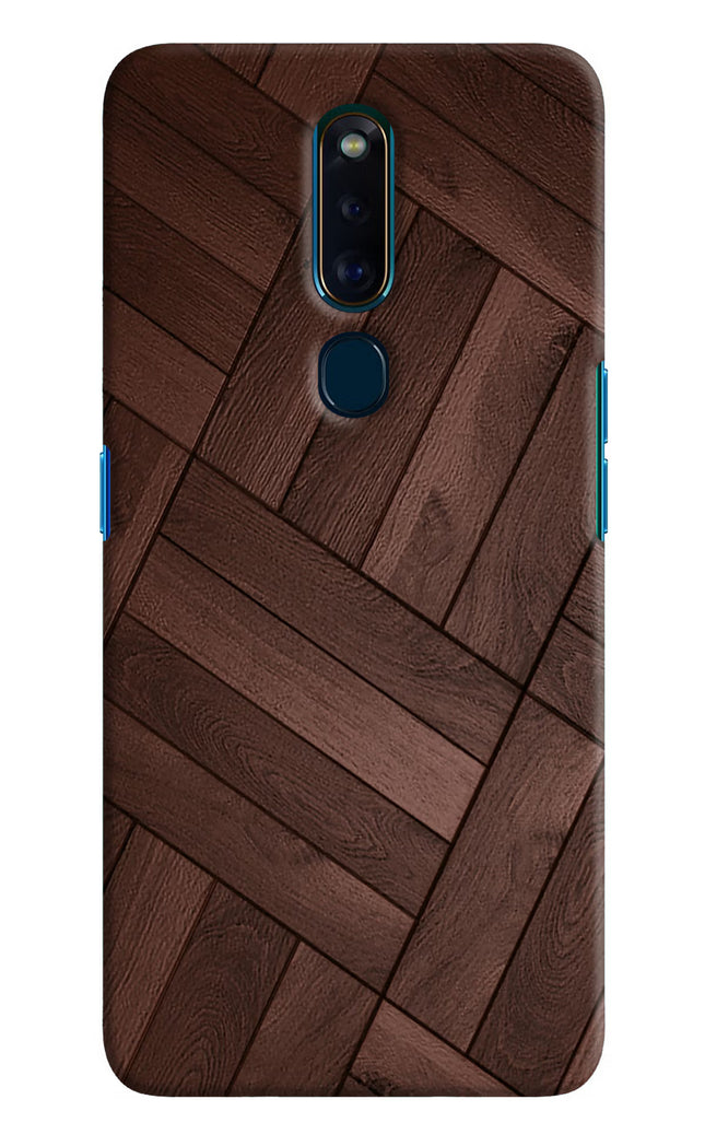 Wooden Texture Design Oppo F11 Pro Hard Case Back Cover by Casekaro