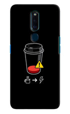 Coffee Oppo F11 Pro Hard Case Back Cover by Casekaro