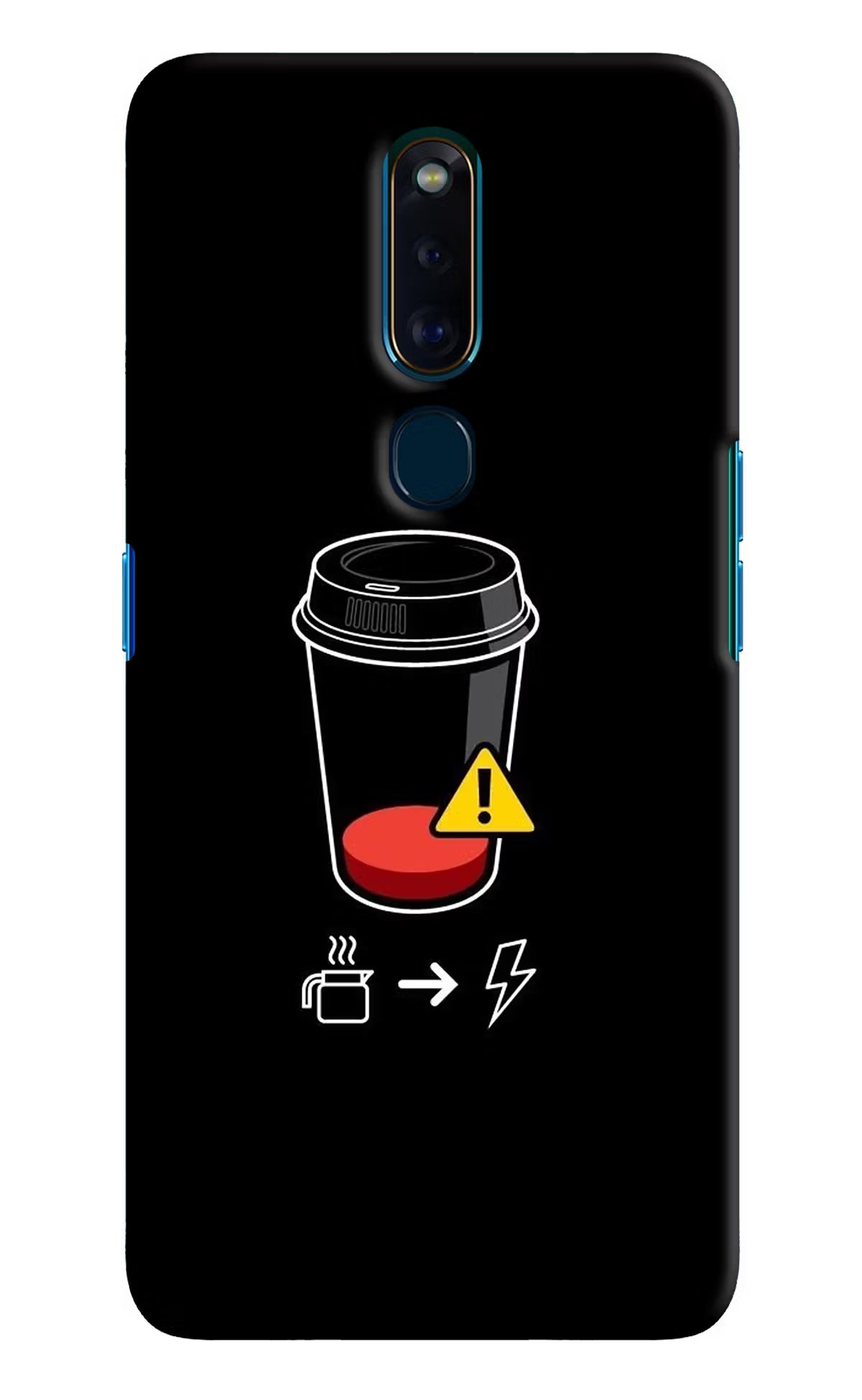 Coffee Oppo F11 Pro Hard Case Back Cover by Casekaro