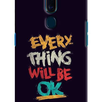 Everything Will Be Ok Oppo F11 Pro Hard Case Back Cover by Casekaro