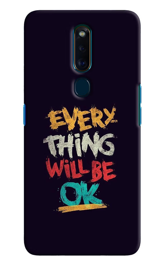 Everything Will Be Ok Oppo F11 Pro Hard Case Back Cover by Casekaro
