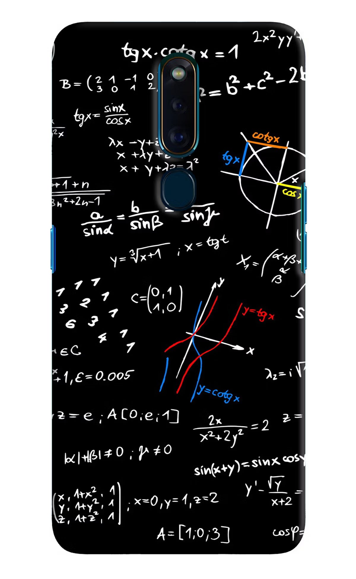 Mathematics Formula Oppo F11 Pro Hard Case Back Cover by Casekaro