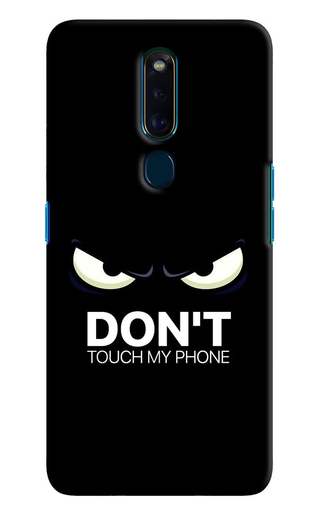 Don'T Touch My Phone Oppo F11 Pro Hard Case Back Cover by Casekaro