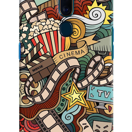 Cinema Abstract Oppo F11 Pro Hard Case Back Cover by Casekaro