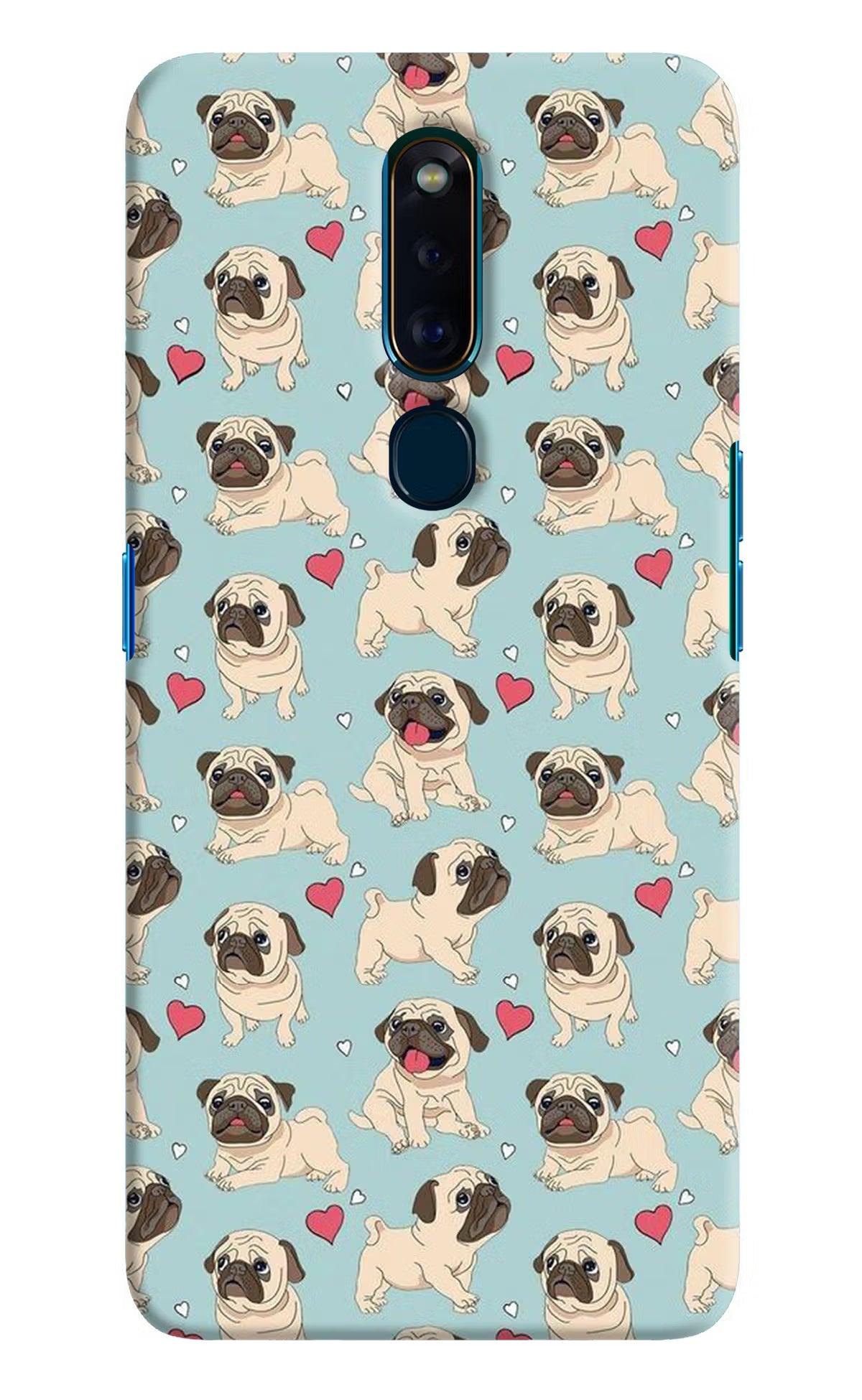 Pug Dog Oppo F11 Pro Hard Case Back Cover by Casekaro