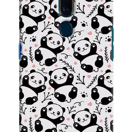 Cute Panda Oppo F11 Pro Hard Case Back Cover by Casekaro