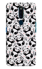 Cute Panda Oppo F11 Pro Hard Case Back Cover by Casekaro