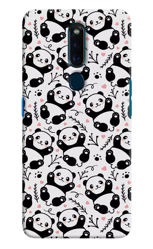 Cute Panda Oppo F11 Pro Hard Case Back Cover by Casekaro