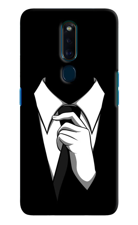 Black Tie Oppo F11 Pro Hard Case Back Cover by Casekaro