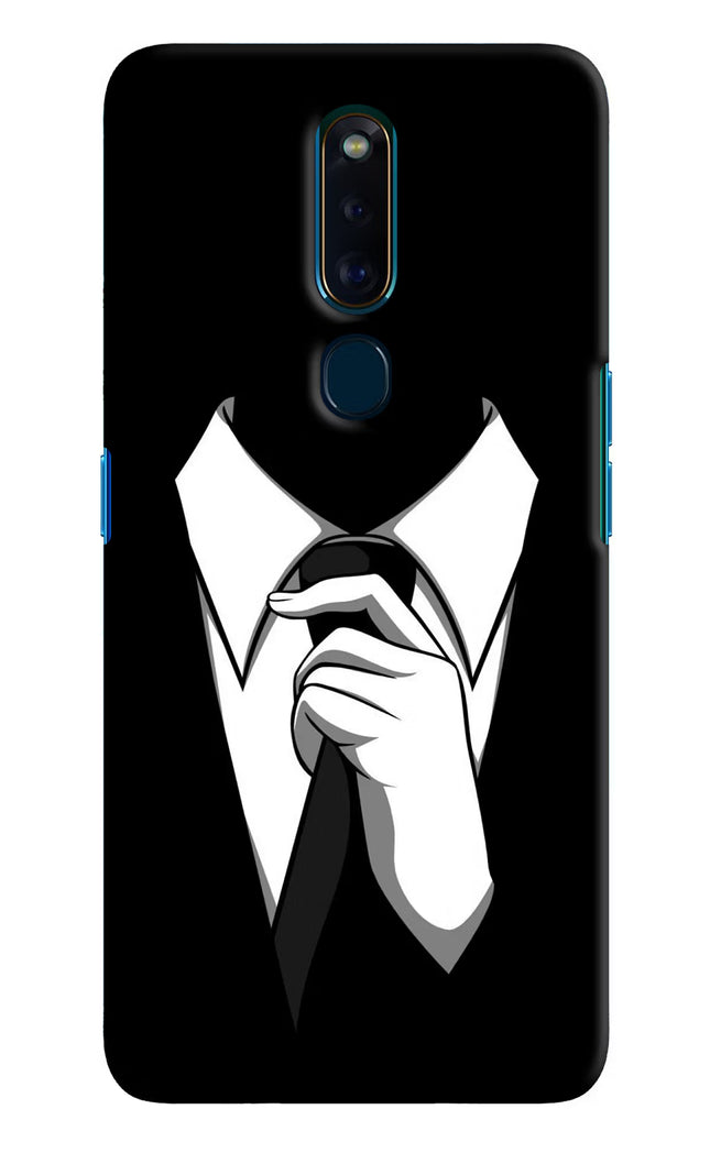 Black Tie Oppo F11 Pro Hard Case Back Cover by Casekaro