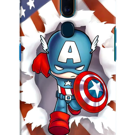 Captain America Oppo F11 Pro Hard Case Back Cover by Casekaro