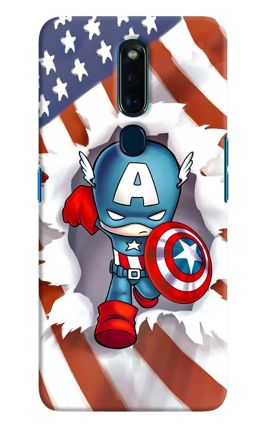Captain America Oppo F11 Pro Back Cover, Hard case