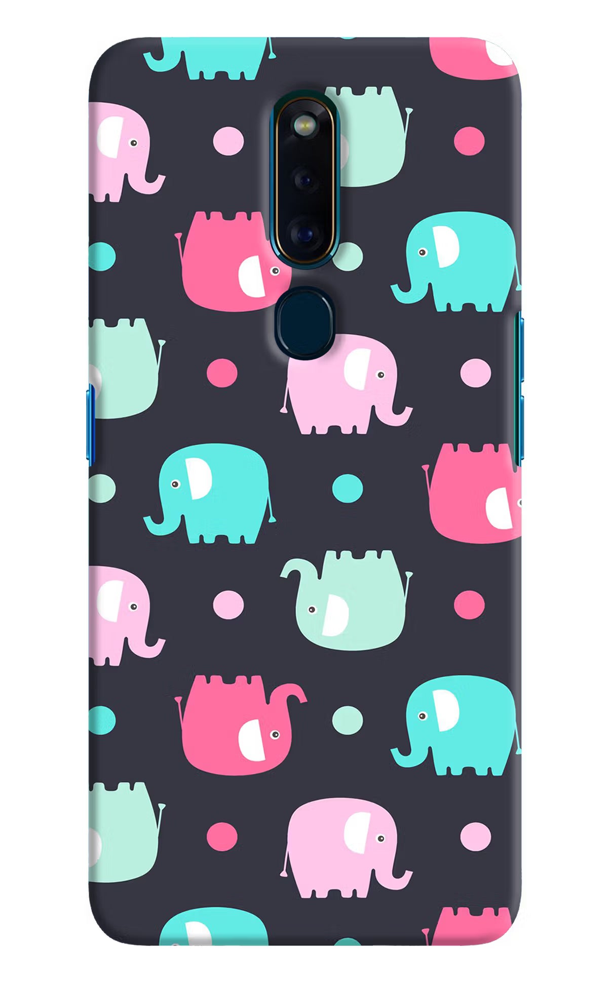 Elephants Oppo F11 Pro Hard Case Back Cover by Casekaro