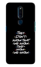 FRIENDS Dialogue Oppo F11 Pro Hard Case Back Cover by Casekaro