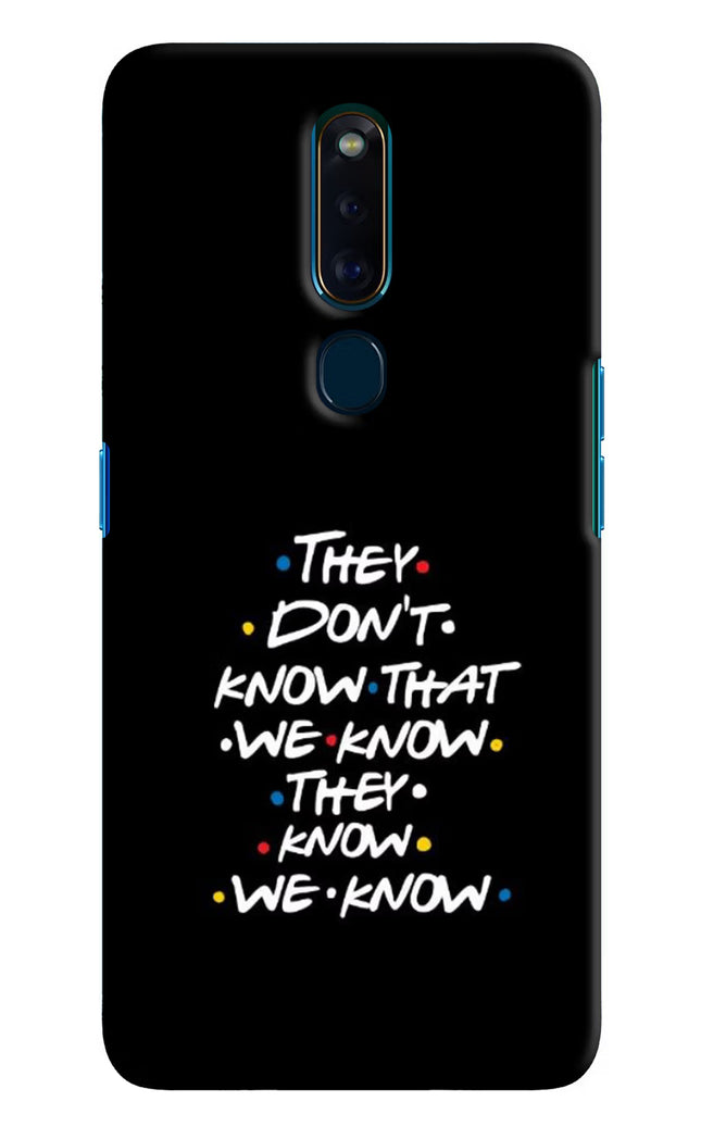FRIENDS Dialogue Oppo F11 Pro Hard Case Back Cover by Casekaro