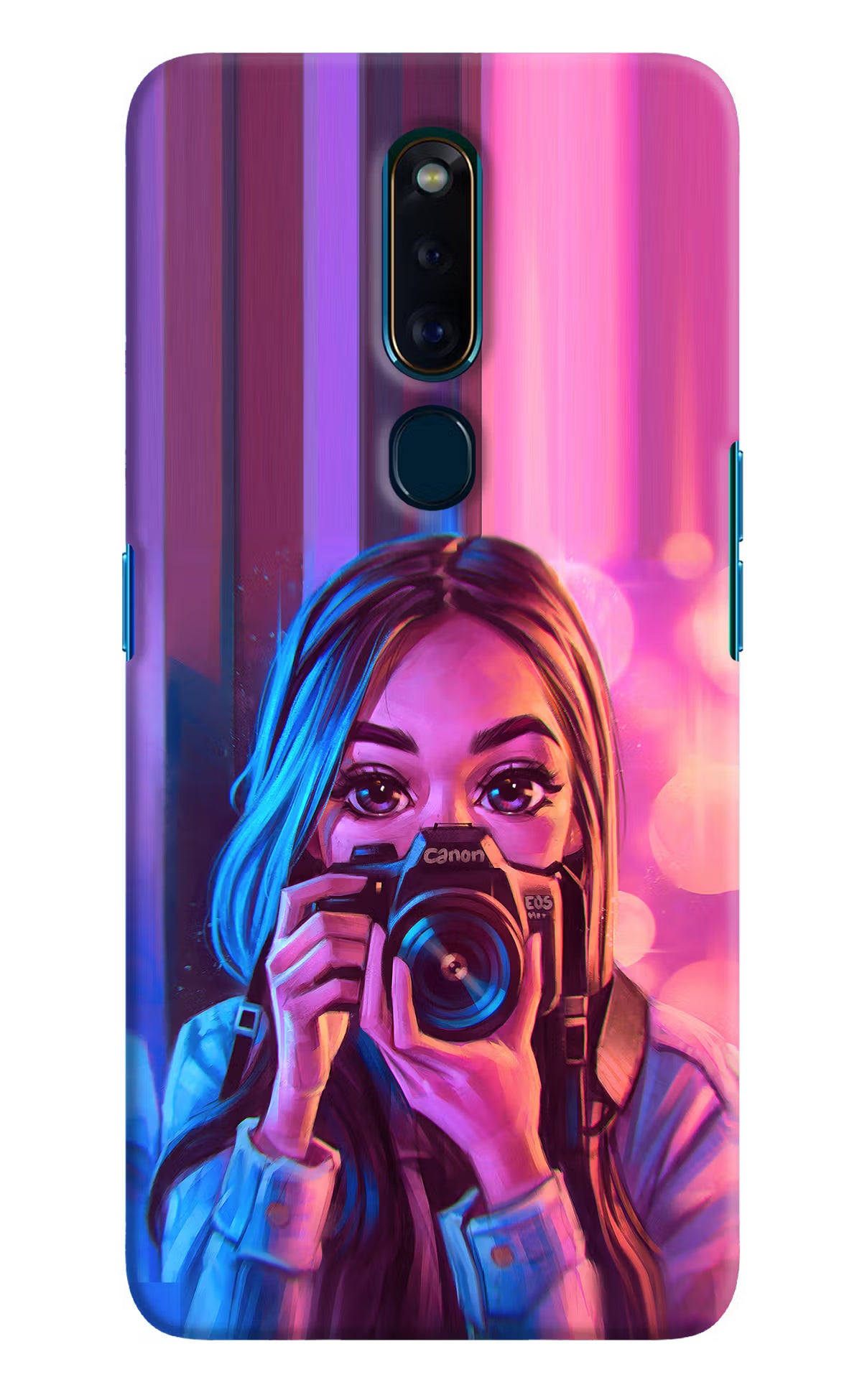 Girl Photographer Oppo F11 Pro Hard Case Back Cover by Casekaro