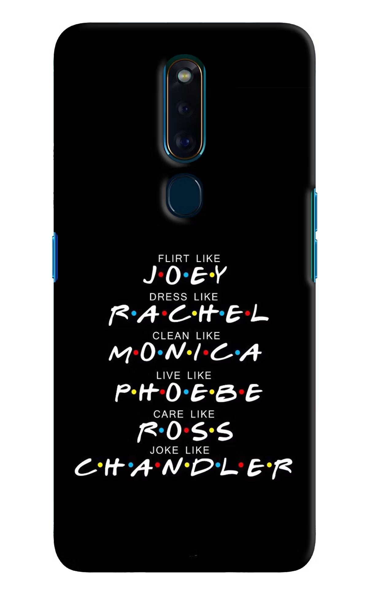 FRIENDS Character Oppo F11 Pro Hard Case Back Cover by Casekaro