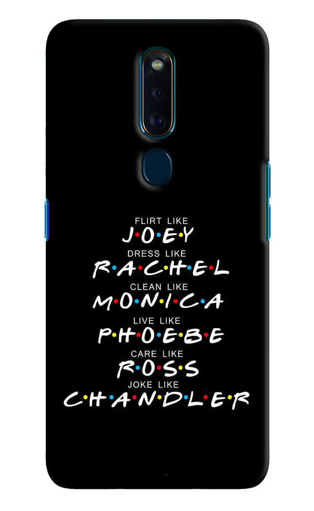 FRIENDS Character Oppo F11 Pro Hard Case Back Cover by Casekaro