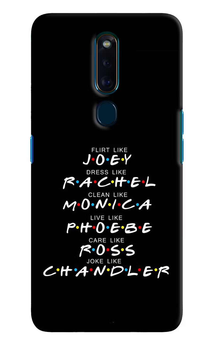 FRIENDS Character Oppo F11 Pro Back Cover, Hard case