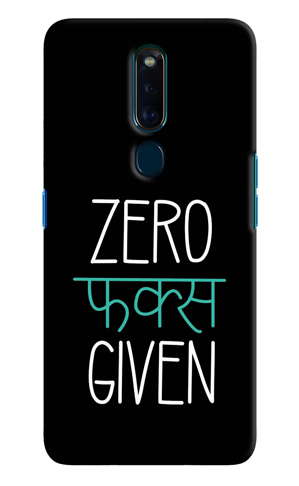 Zero Fucks Given Oppo F11 Pro Hard Case Back Cover by Casekaro