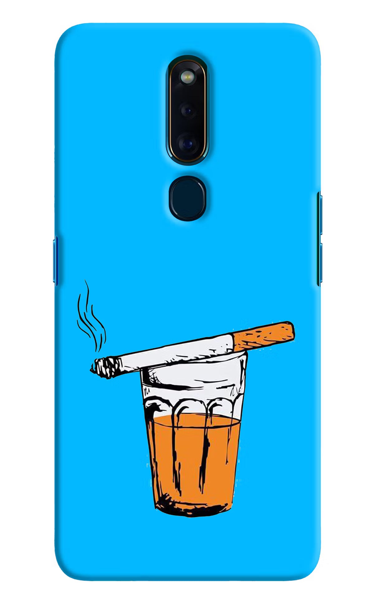 Chai Sutta Oppo F11 Pro Hard Case Back Cover by Casekaro