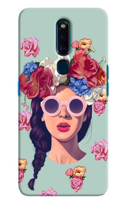 Pretty Girl Oppo F11 Pro Hard Case Back Cover by Casekaro