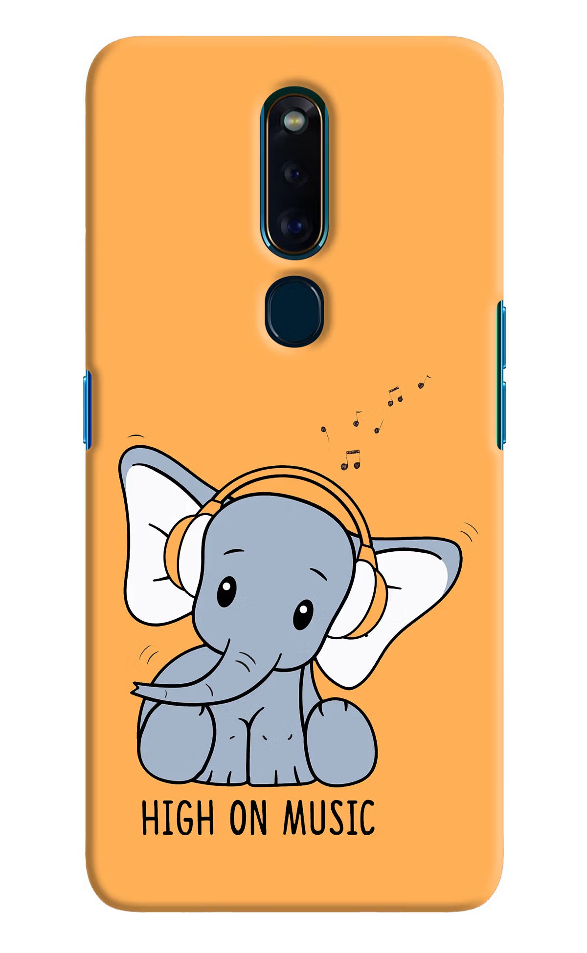 High On Music Oppo F11 Pro Hard Case Back Cover by Casekaro