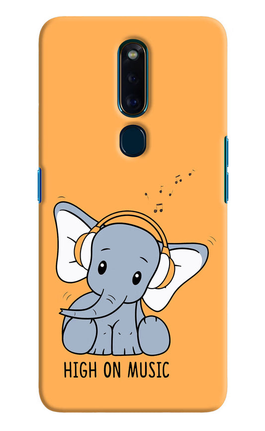 High On Music Oppo F11 Pro Hard Case Back Cover by Casekaro