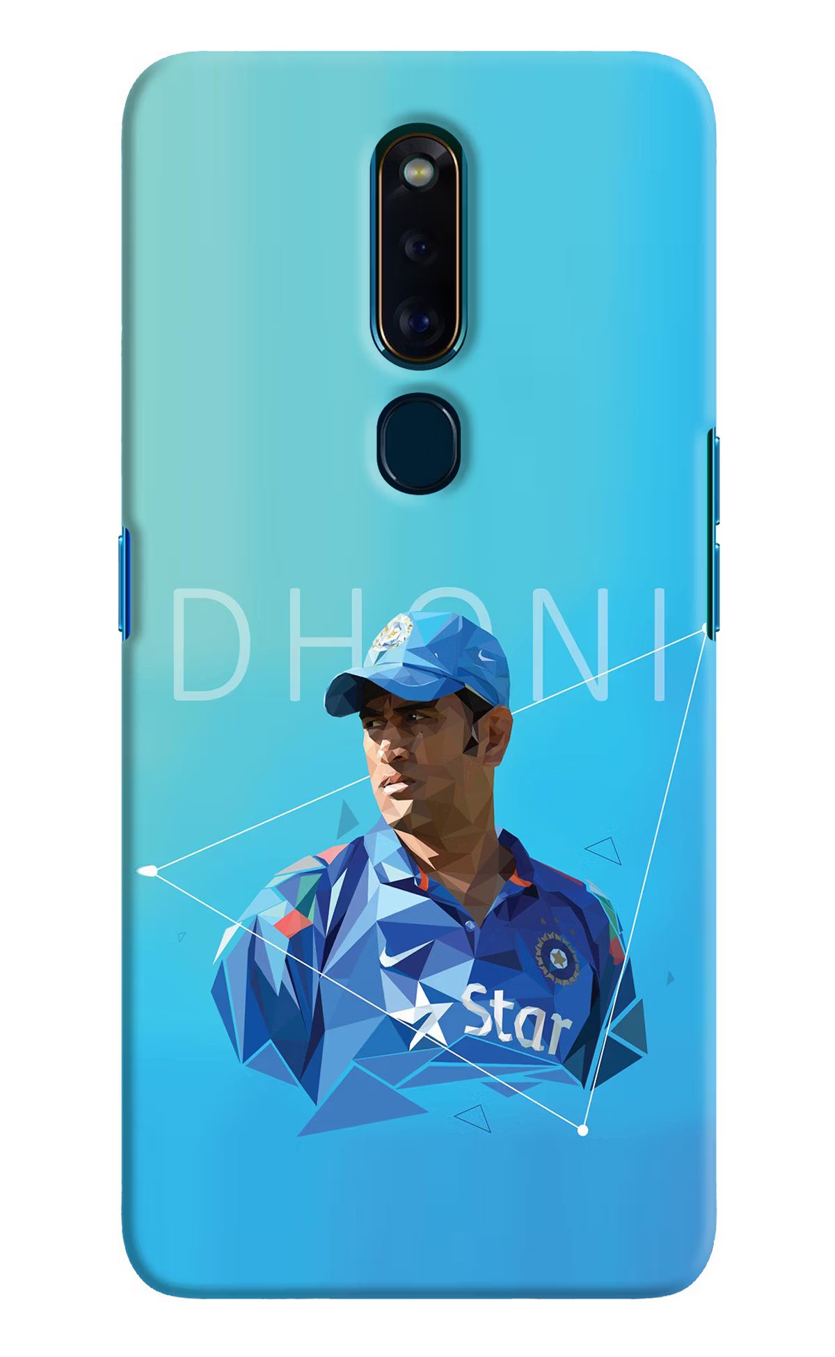 Dhoni Artwork Oppo F11 Pro Hard Case Back Cover by Casekaro