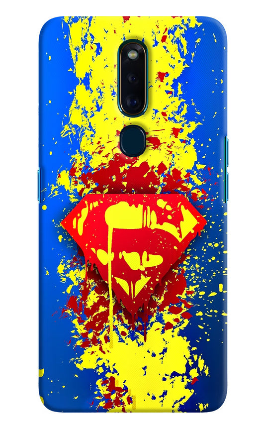 Superman logo Oppo F11 Pro Hard Case Back Cover by Casekaro