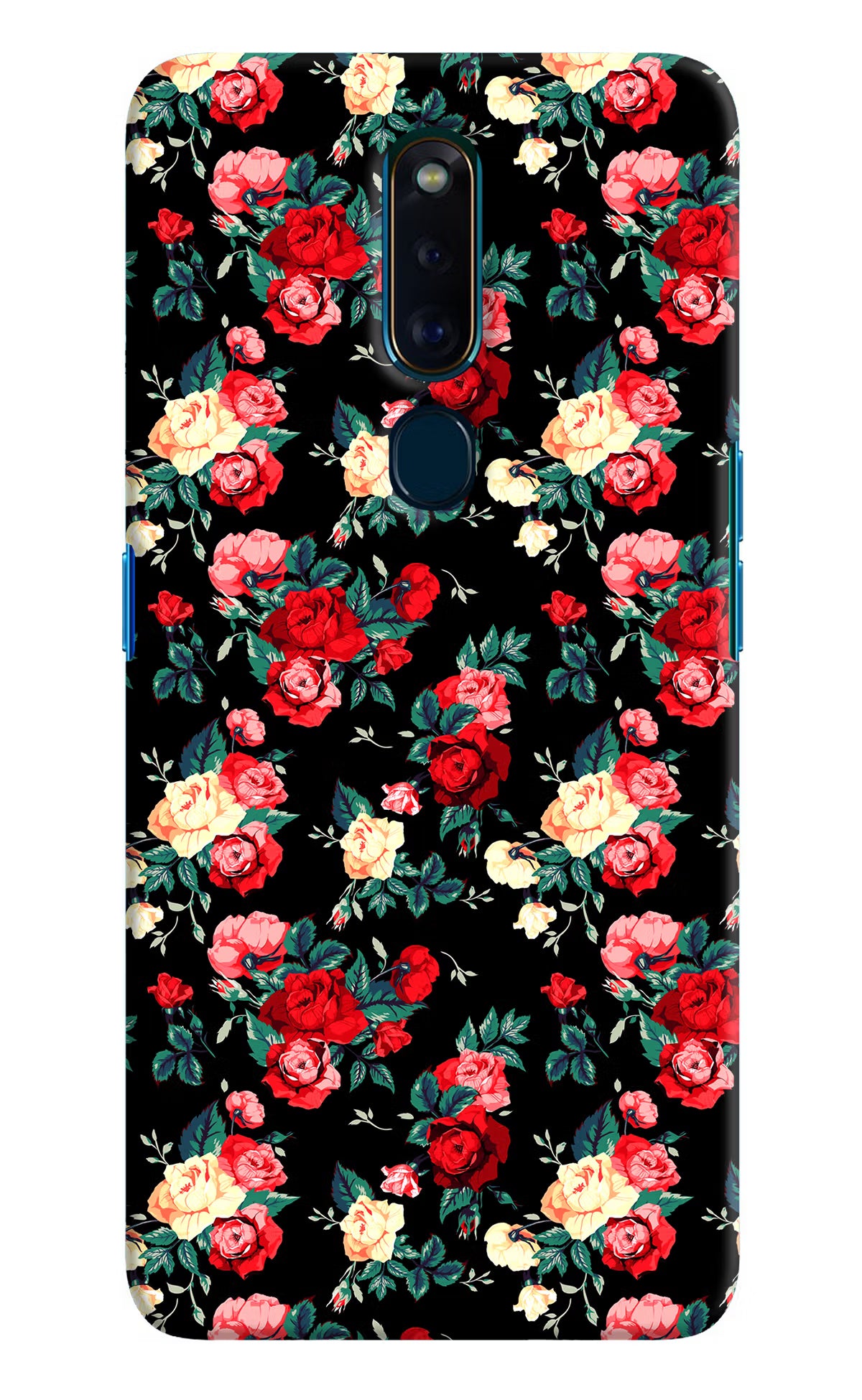 Rose Pattern Oppo F11 Pro Hard Case Back Cover by Casekaro